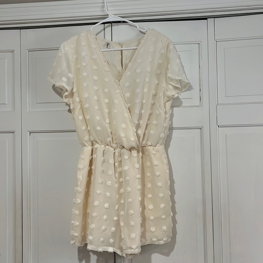 Cute Cream Romper